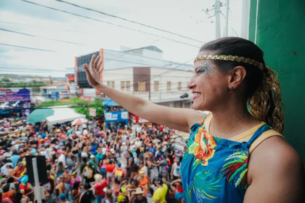 Governadora no carnaval de Pernambuco 2026 
