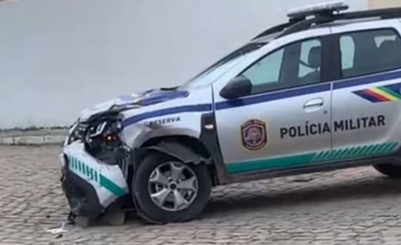 Motociclista colidiu com viatura em Betânia