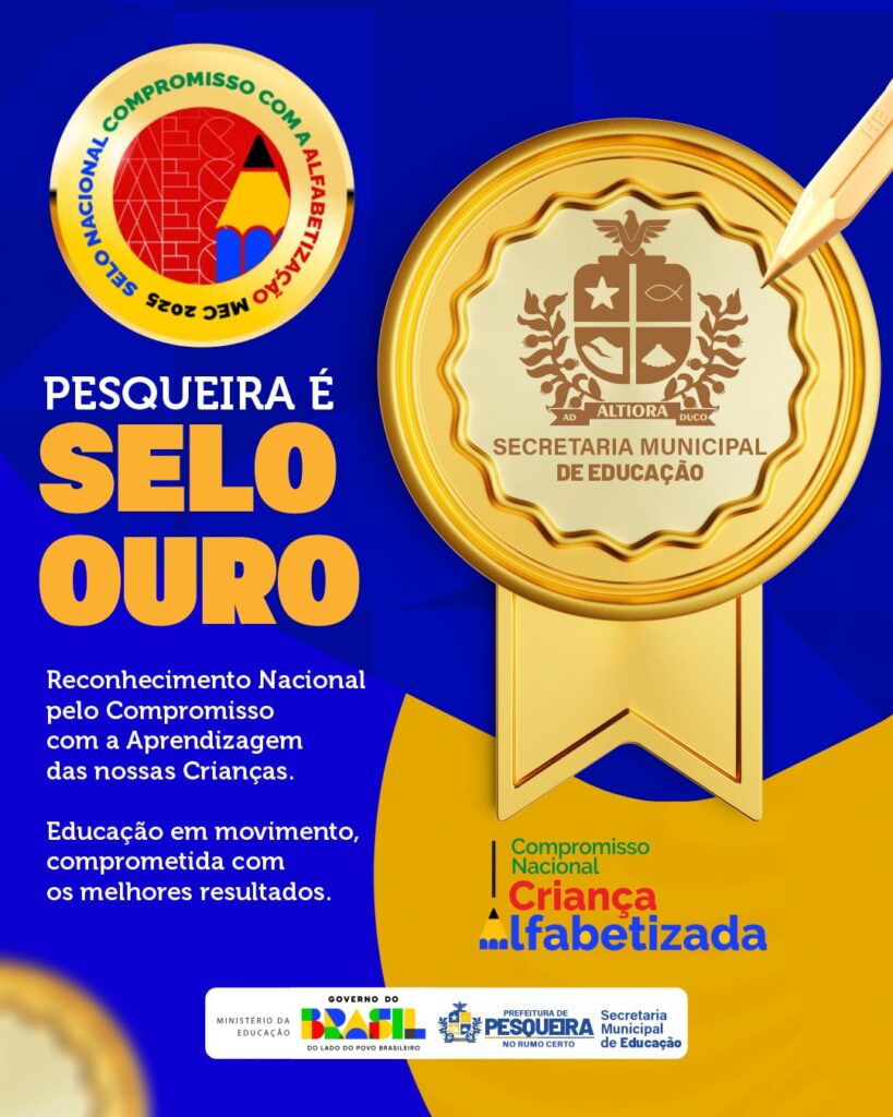 Pesqueira selo de ouro educacional 