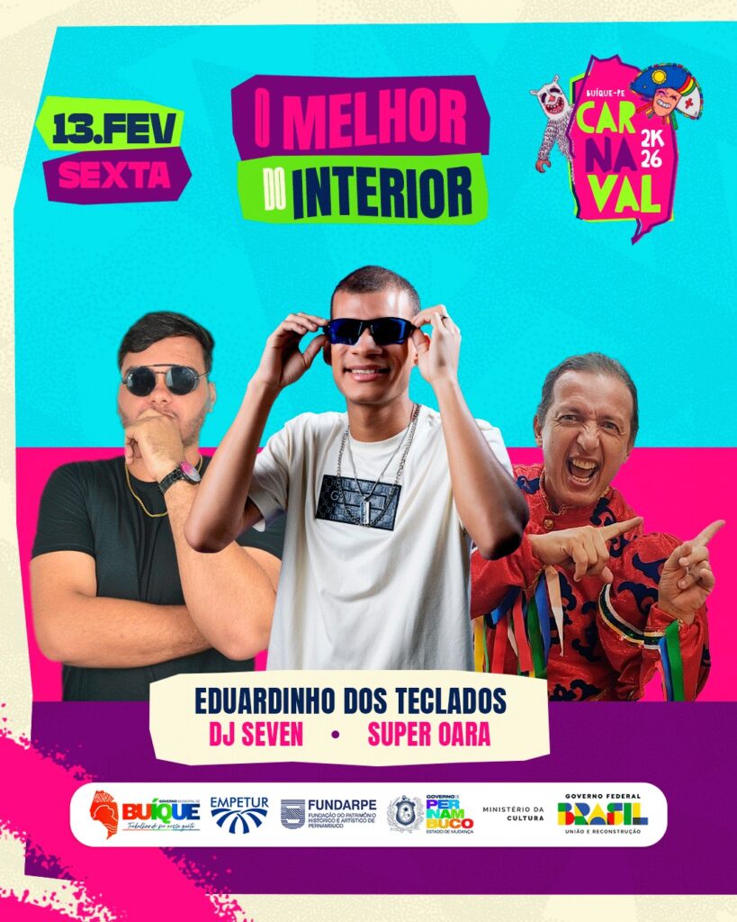 Programação do Carnaval de Buíque 2026
