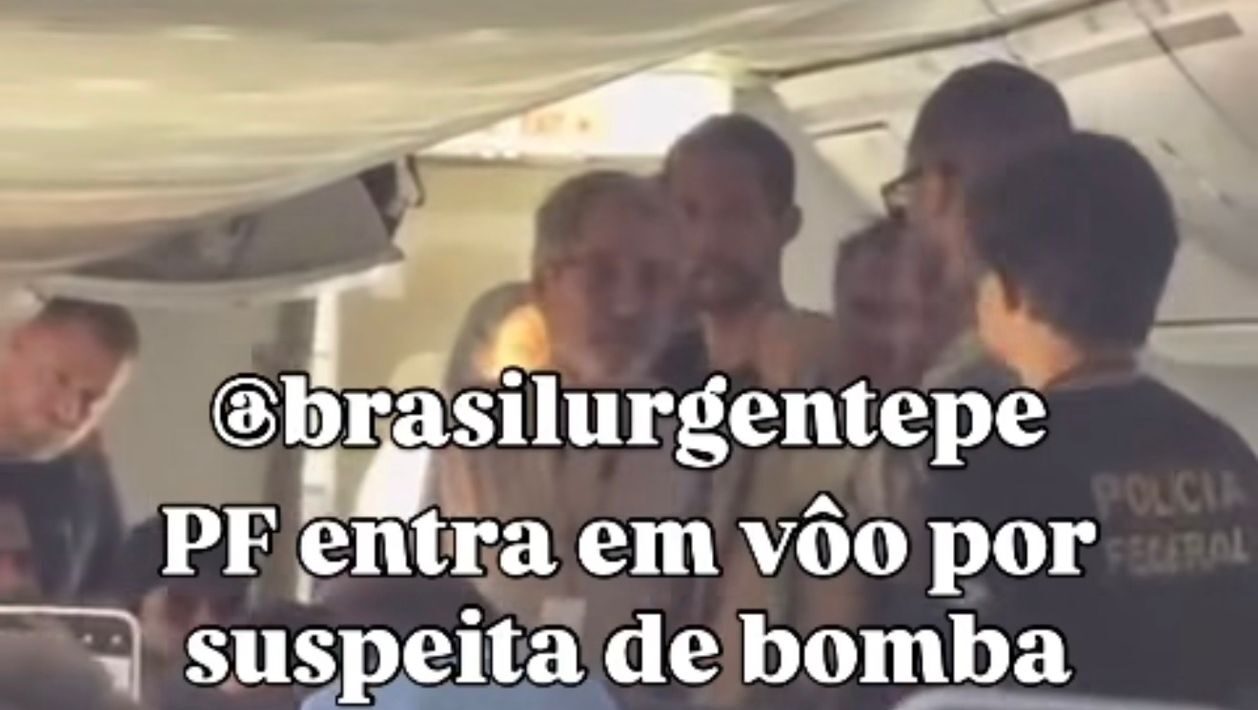 Avião faz pouso de emergência no Recife após suspeita de bomba