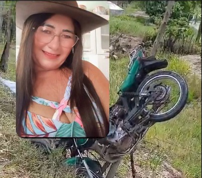 Mulher morreu em acidente de moto