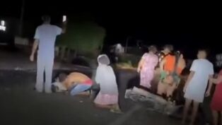 Acidente entre carro e moto deixa quatro feridos na BR-316 em Petrolândia