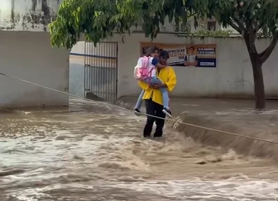 Forte volume de chuva em Pesqueira