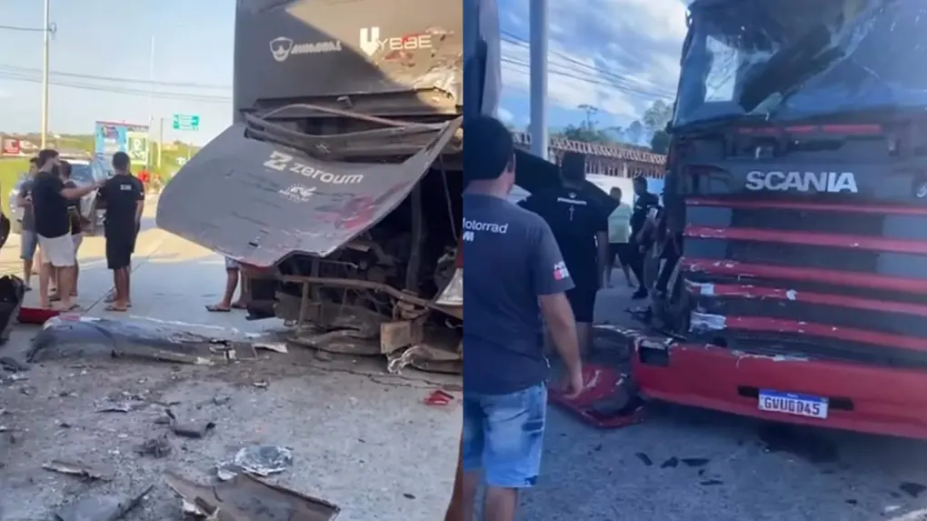 Ônibus Manim Vaqueiro acidente