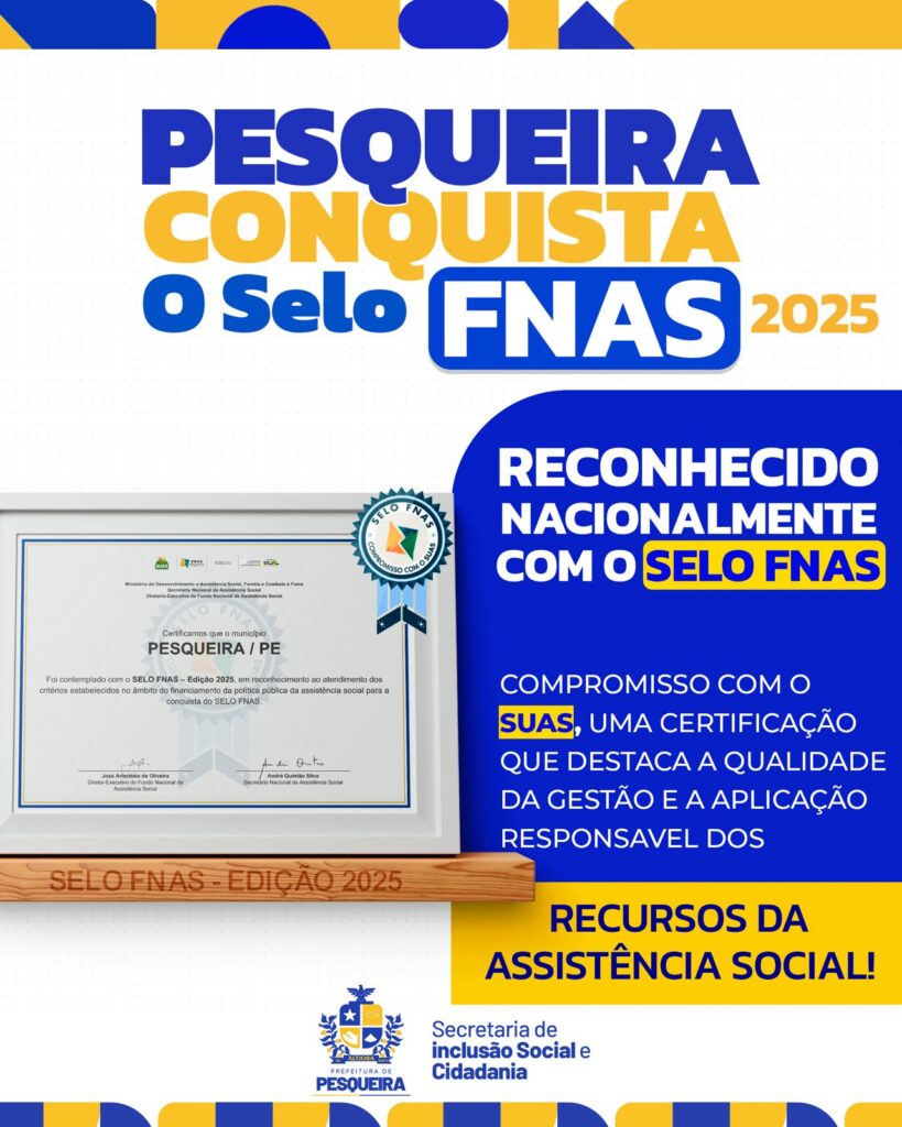 Pesqueira selo Fnas 2025