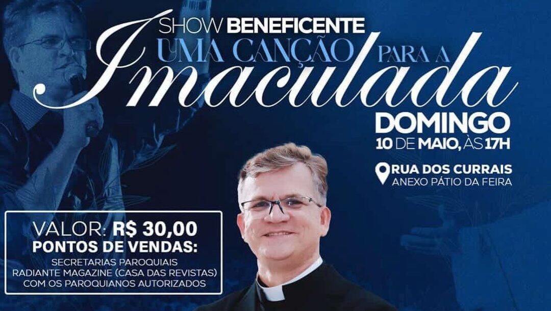 Show beneficente com Pe. Gilvan arrecada fundos para reforma da igreja Matriz, em Sertânia
