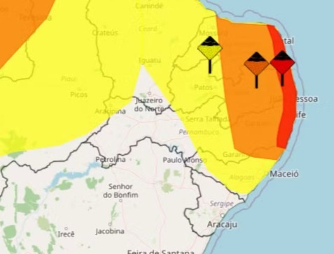 Inmet dois alertas chuvas 