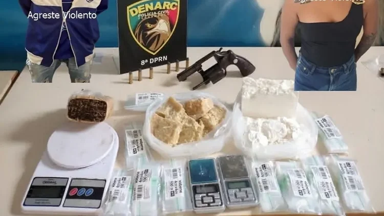 Polícia prende casal envolvido com tráfico de drogas em Águas Belas