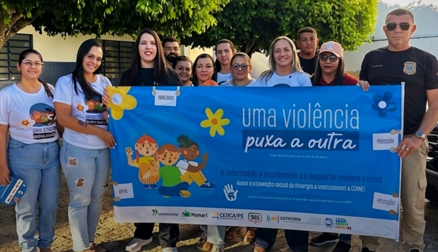 Polícia participa de ação de conscientização contra abuso infantil em Manari