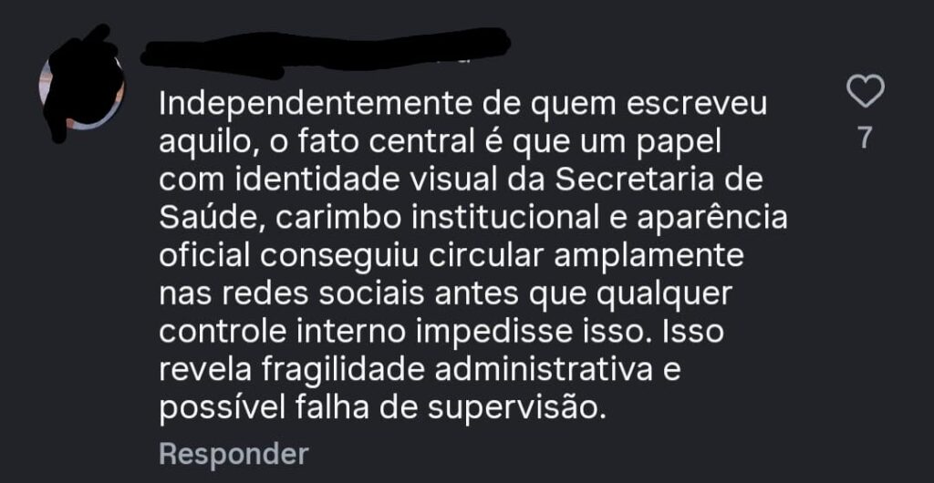 Caso de receituário de Alagoinha repercutindo