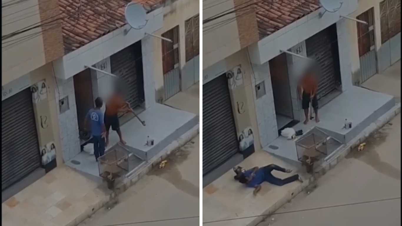 Homem é agredido com golpe de picareta em Santa Cruz do Capibaribe; VÍDEO