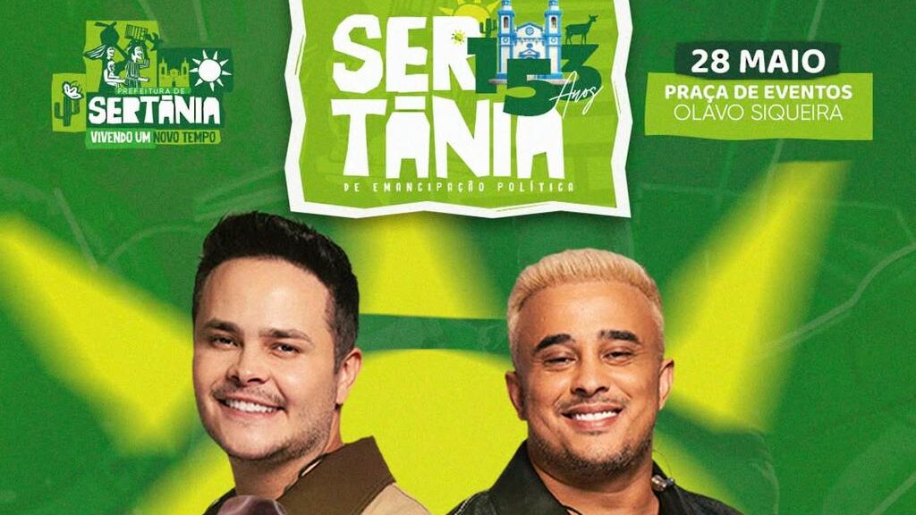 Matheus & Kauan comandam noite de festa nos 153 anos de Sertânia