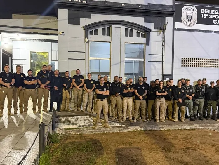 Operação da polícia em Paranatama