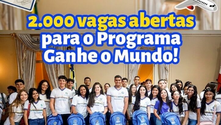 Programa Ganhe o Mundo oferece 2 mil vagas em Pernambuco
