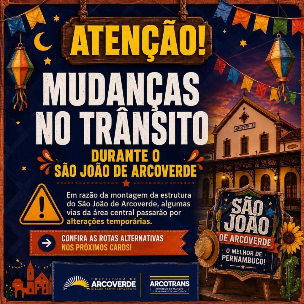 Alterações no trânsito de Arcoverde