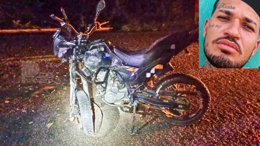 Motociclista morreu em acidente na Pedra
