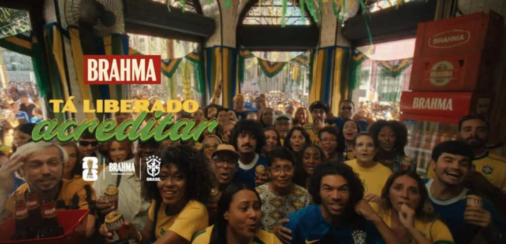 Brahma promete cerveja grátis para torcedores se Brasil conquistar o hexacampeonato