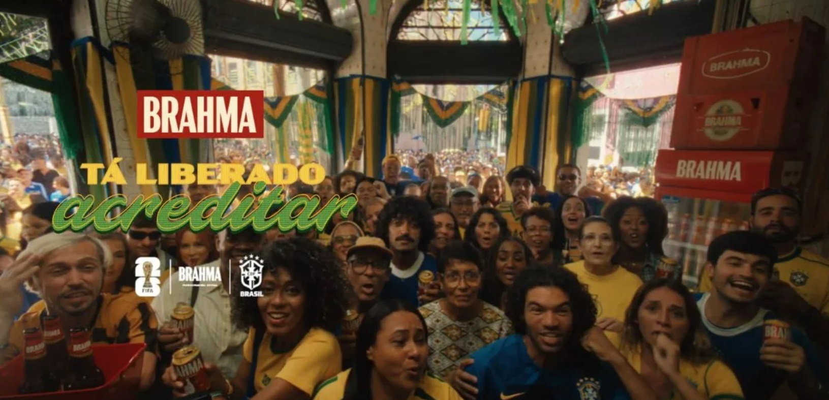 Brahma promete cerveja grátis para torcedores se Brasil conquistar o hexacampeonato