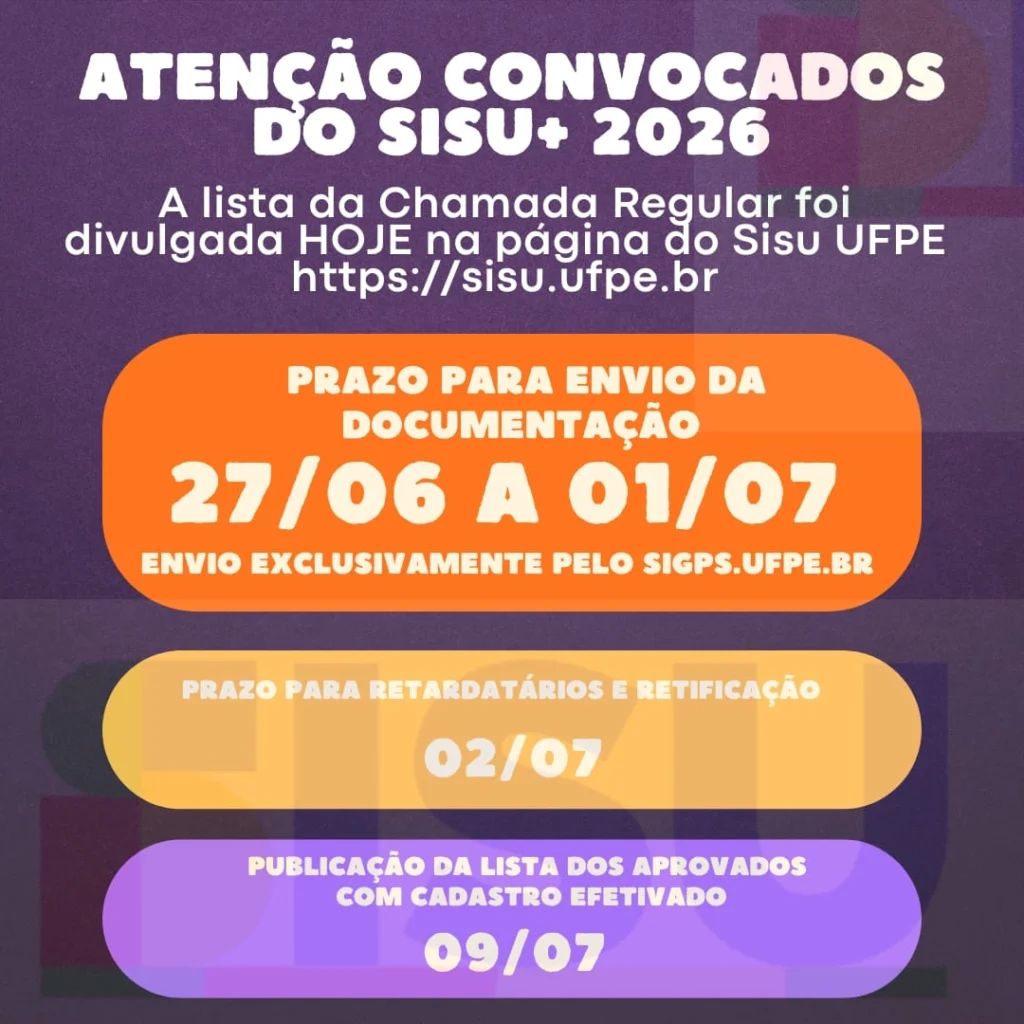 Convocados regular sisu Sertânia