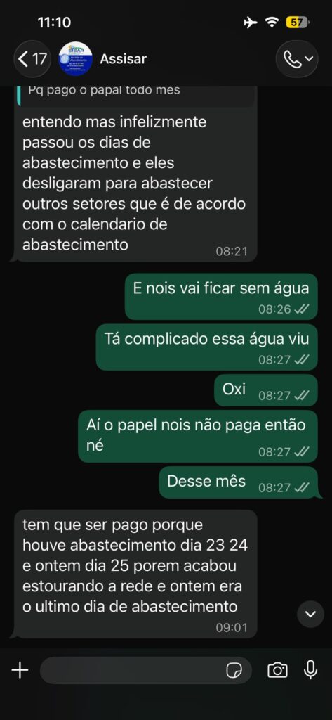 Falta de abastecimento de água em Sertânia 