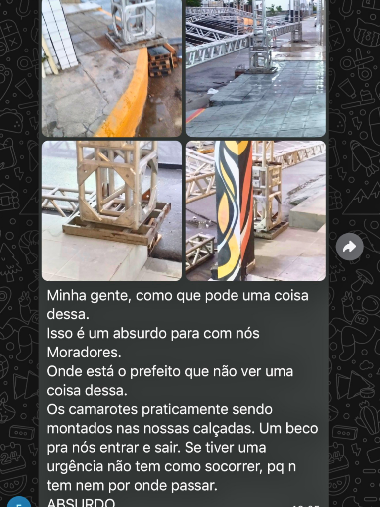 Reclamações de moradores da estação em Arcoverde