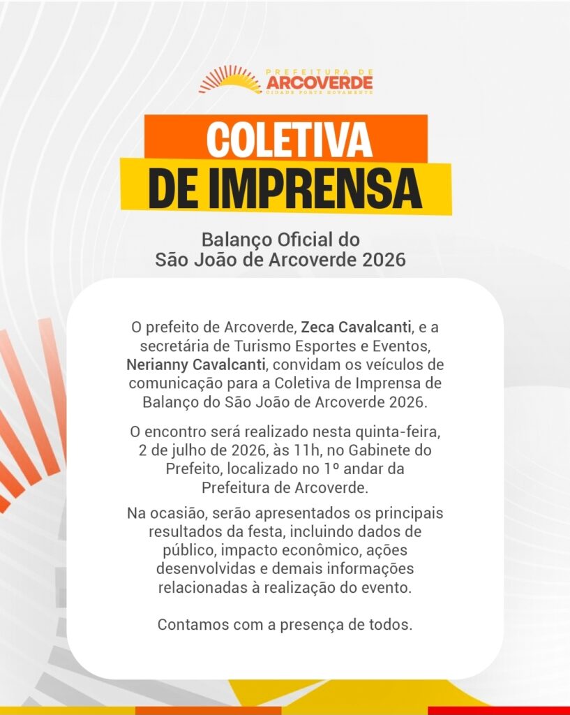 Balanço em coletiva de imprensa em Arcoverde