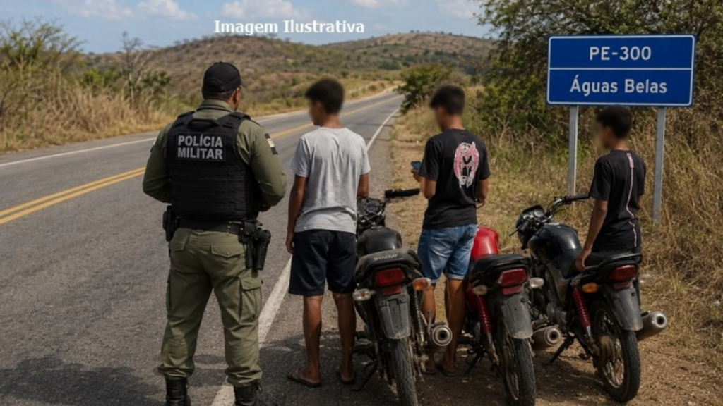 Corrida clandestina em Águas Belas