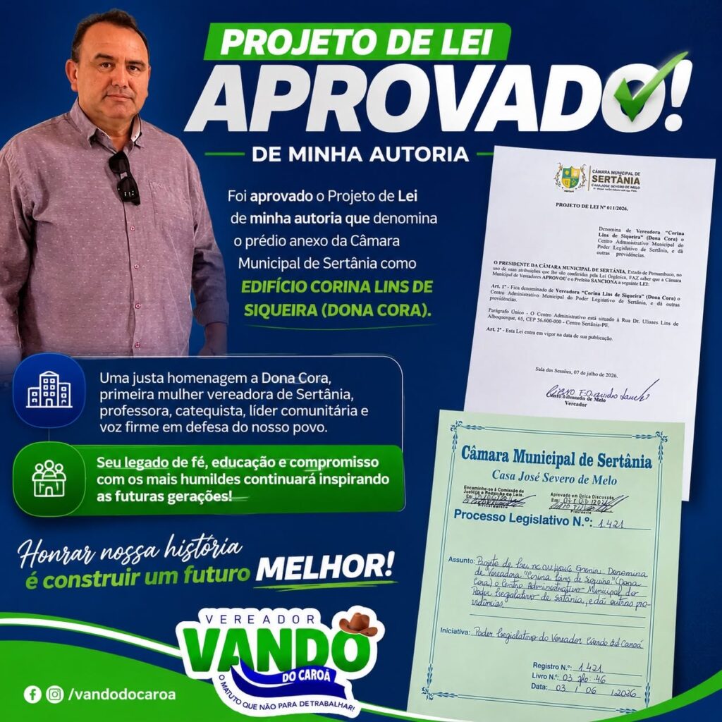 Prédio anexo da câmara de Sertânia