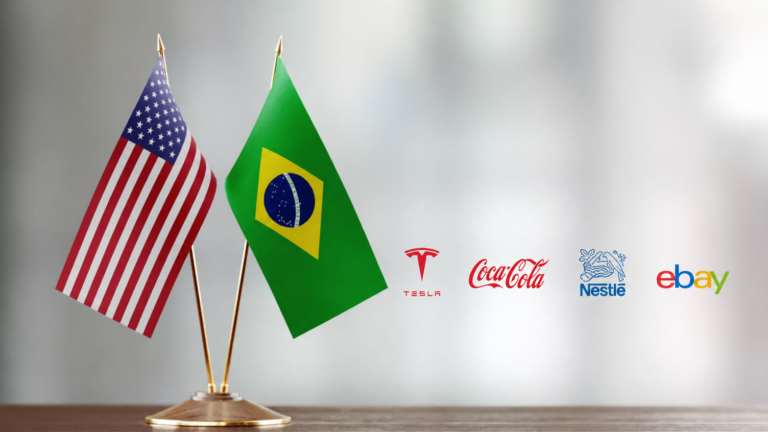 Empresas Tsesla, Coca-Cola, Nestlé e eBay pedem para os EUA não tarifar produtos do Brasil