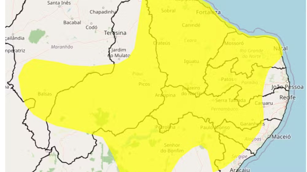 Inmet alerta de vendaval em Pernambuco