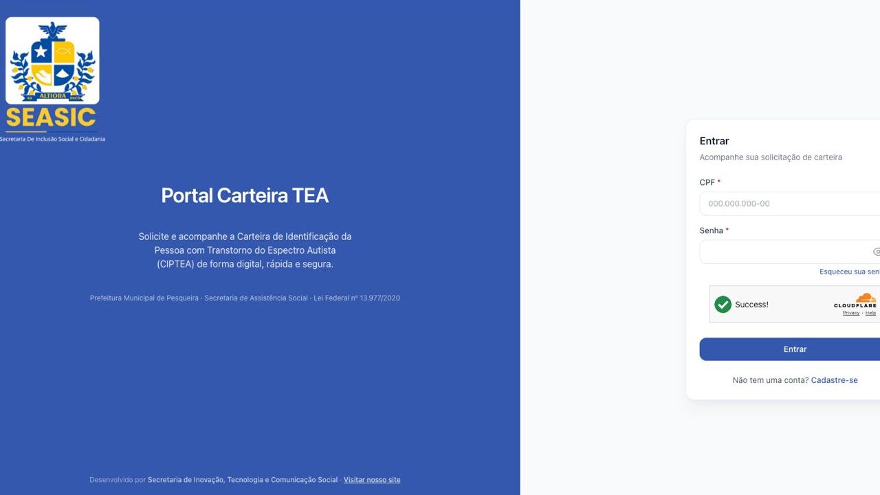 Pesqueira passa a oferecer Carteira Digital para pessoas com TEA