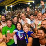 Raquel Lyra dá início à campanha eleitoral na madrugada em Jaboatão dos Guararapes