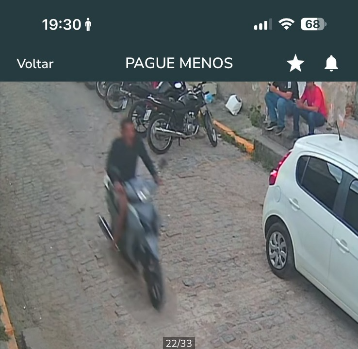 Moto cinza roubada em Arcoverde