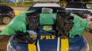 Drogas apreendidas após perseguição policial