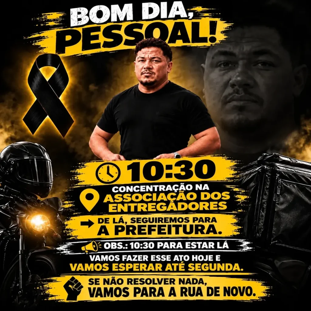 Entregadores realizam novo protesto em Arcoverde