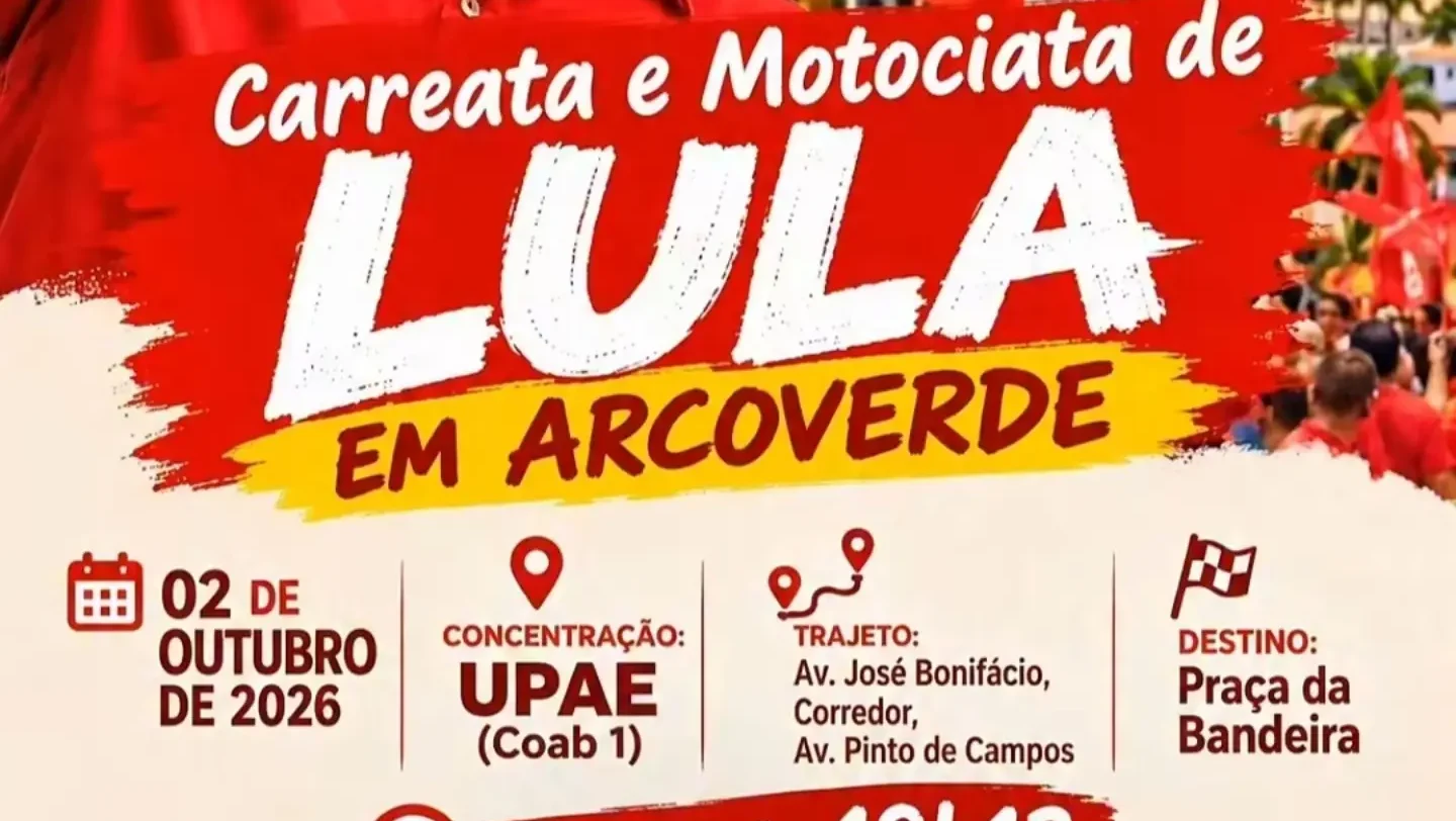 Percurso da carreata e motociata de Lula em Arcoverde nesta sexta (2)