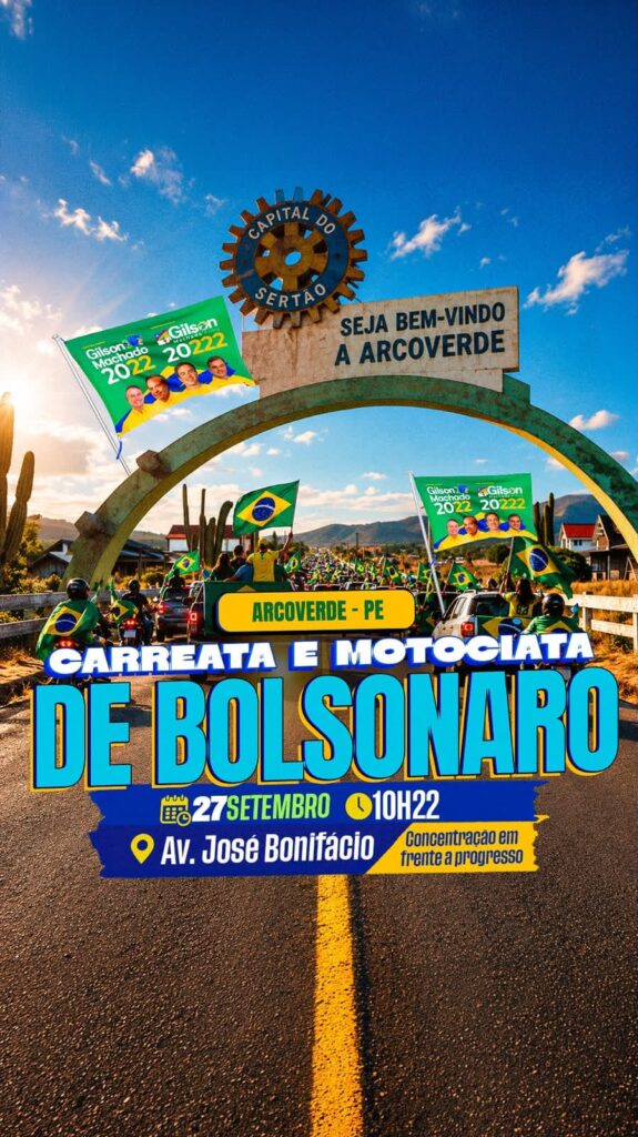 Direita antecipa carreata e motociata em Arcoverde para 27 de setembro 