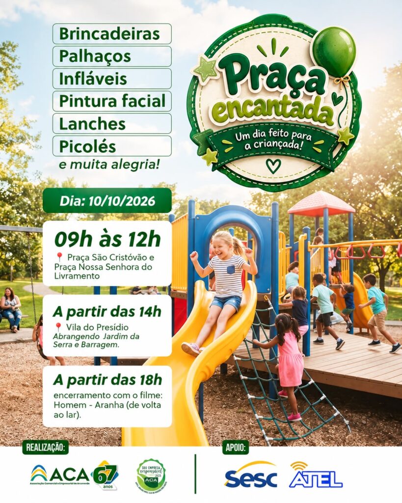 Programação especial para crianças em Arcoverde