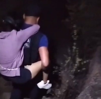 Jovem é resgatada de mirante em Venturosa