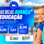 Alfabetização em Águas Belas chega a 8,99 no índice do TCE