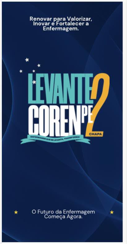 Chapa 2 disputa eleições do Coren-PE