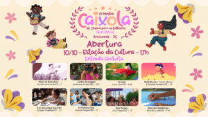 Mostra Caixola em Arcoverde abre a programação gratuita de cinema para as infâncias neste sábado (10).