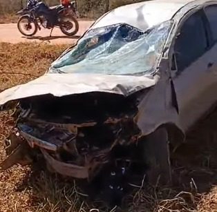Acidente na estrada para o Sítio Pedrinha em Buíque