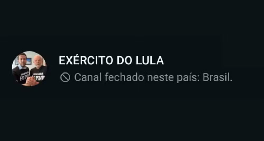 Canal “Exército do Lula” sai do ar 