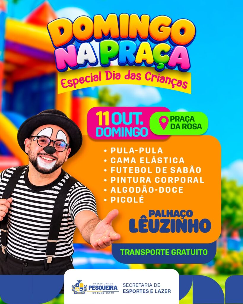 Domingo na Praça de Dia das Crianças em Pesqueira