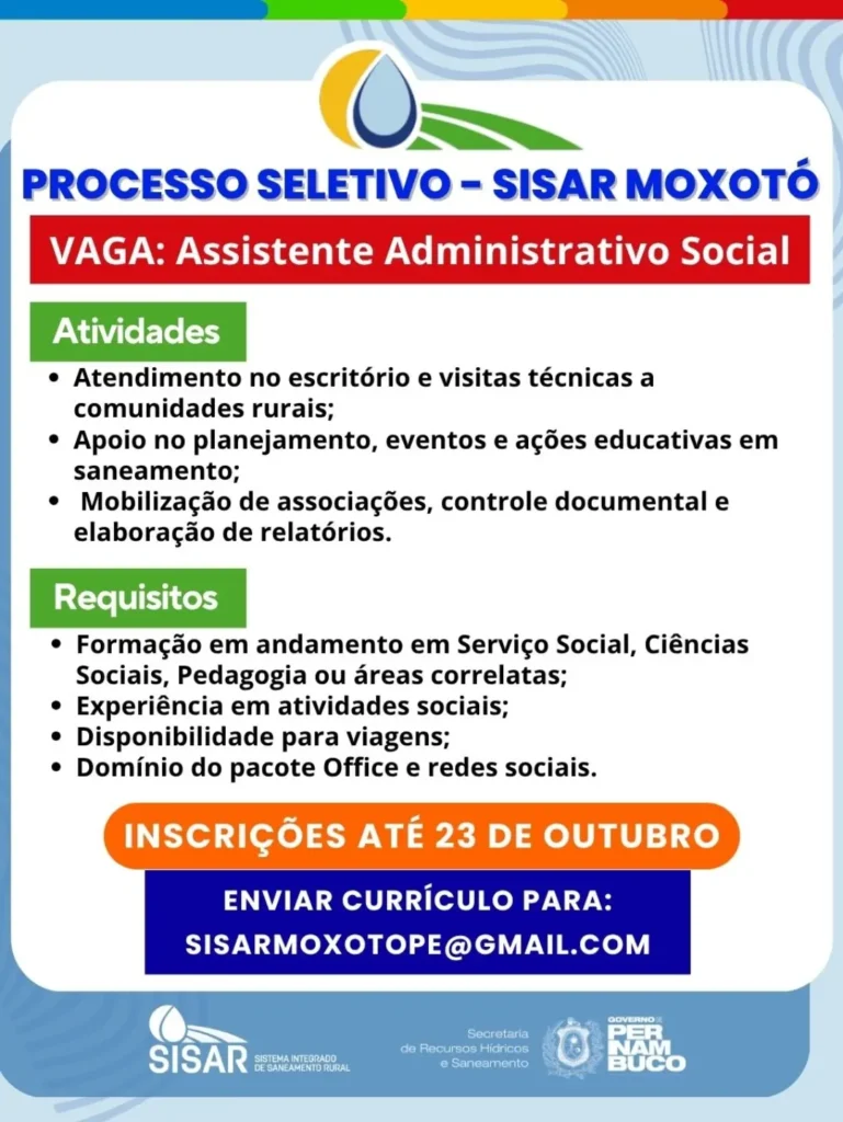 Sisar Moxotó abre seleção em Arcoverde 