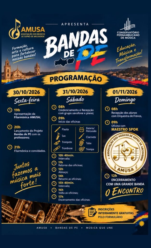 Arcoverde recebe projeto Bandas de PE