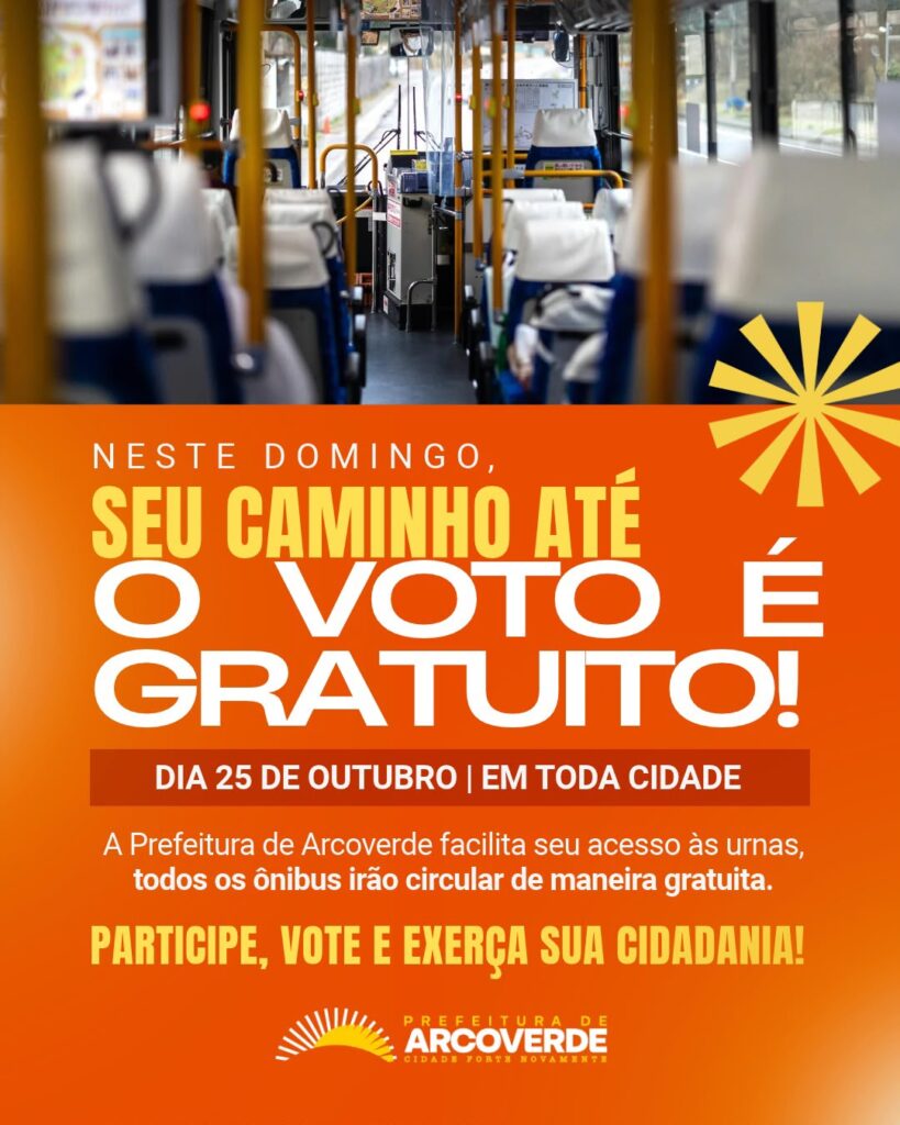 Transporte público gratuito no segundo turno em Arcoverde
