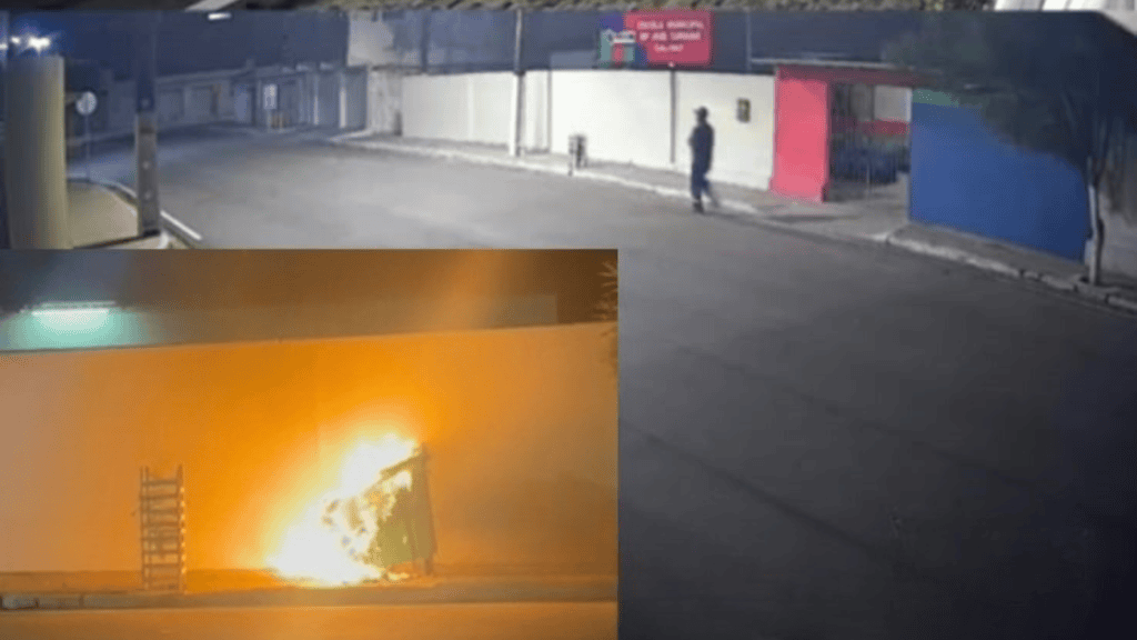 Homem incendeia contêiner de lixo em Buíque